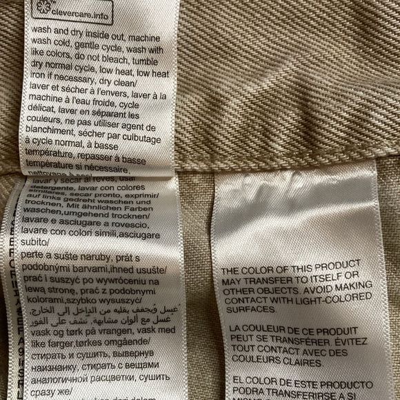 Calvin Klein Jeans Tan Washed Denim Relaxed Fit Unisex Jeans - Picture 9 of 15